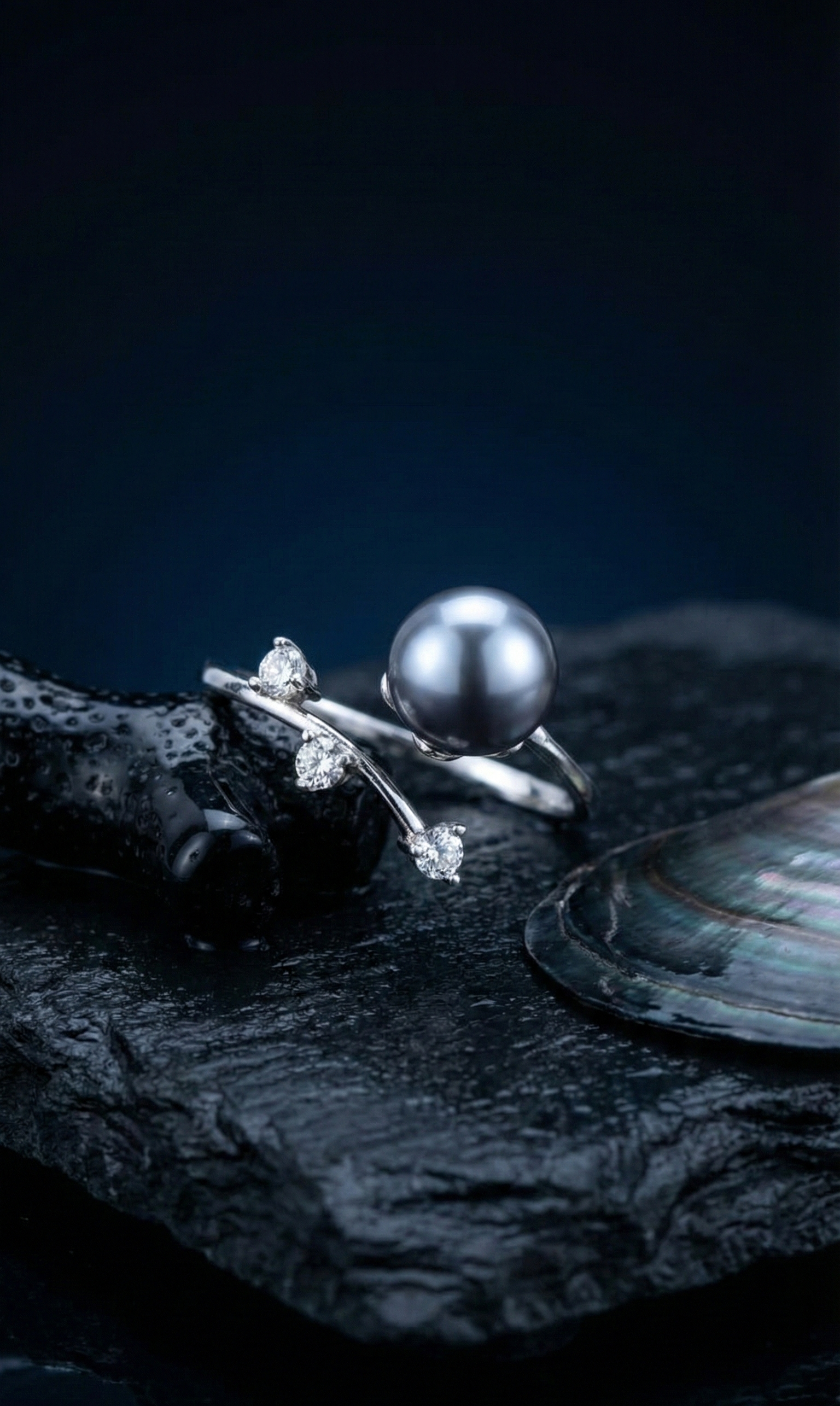 Bague Lierre Perlé