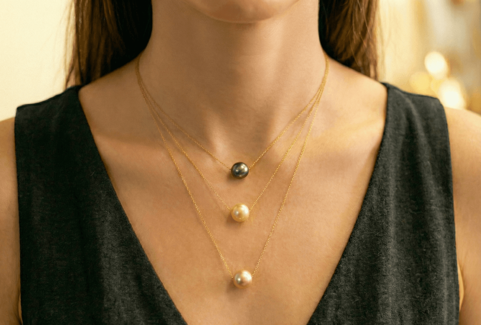 Collier Perles Sacrées, Pearls · Silver-Gold, Maison Clara Rosae