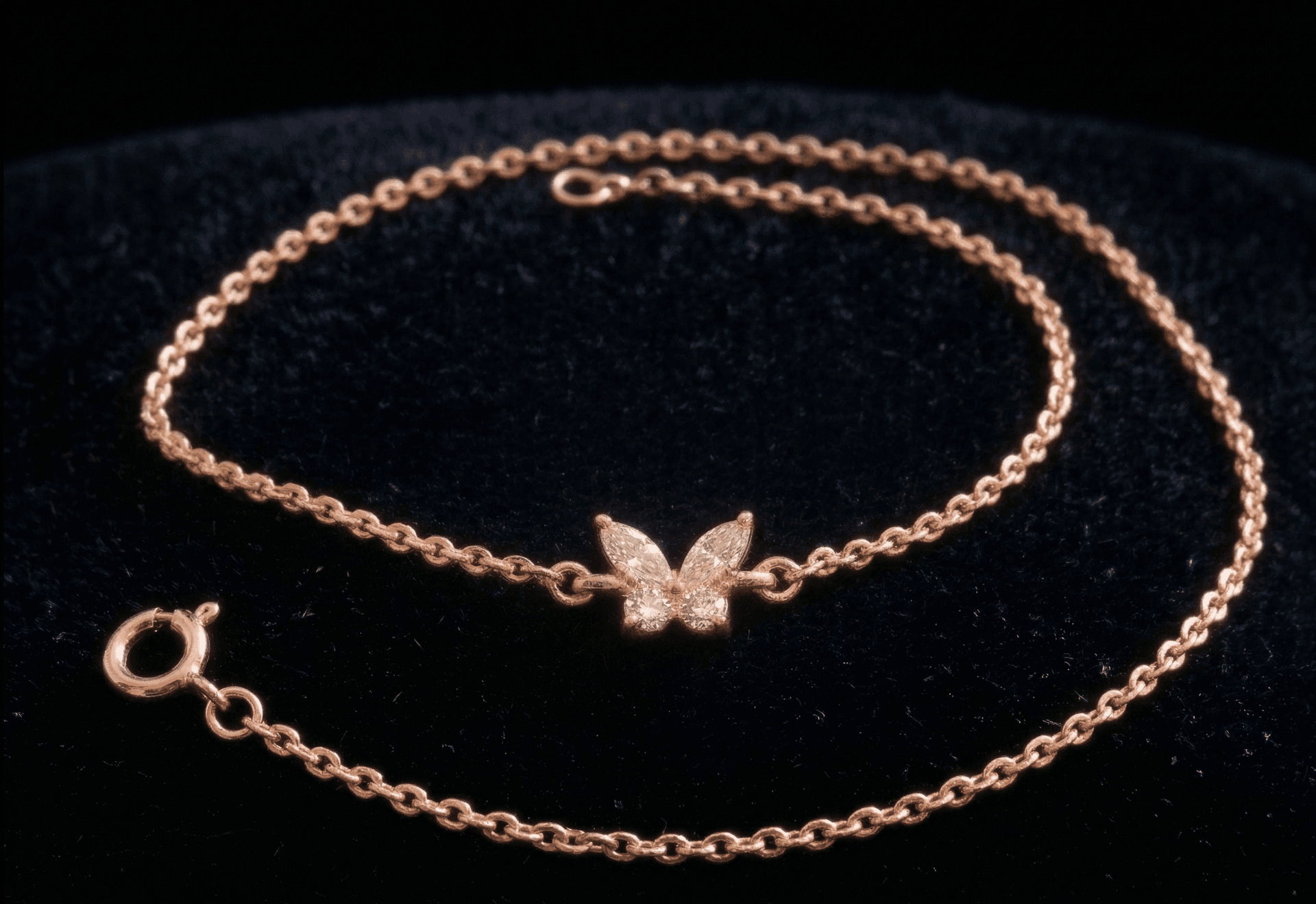 Bracelet Papillon, Gold 9K · Synthetic Crystal, Maison Clara Rosae