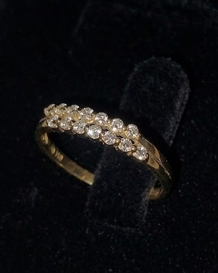 Bague Double Carrousel, Cristal de synthèse · Or 18K, Maison Clara Rosae