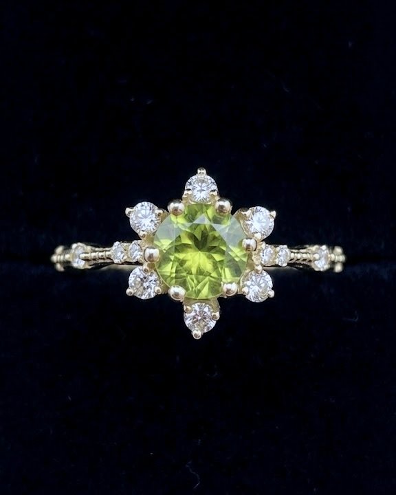 Bague Soleil Vert